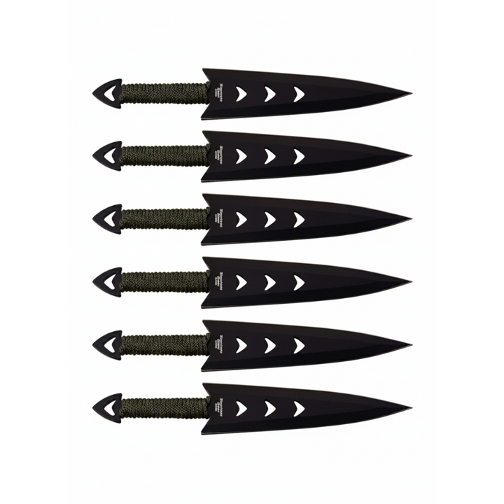 Perfect Point - Clamshell Kastekniv Sett - 6 stk med Slire