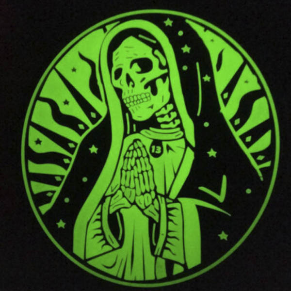 Patch - Santa Muerte Gummi - Lysende