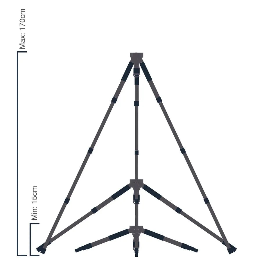 Taurus stativ - kulfiber - 35 kg kapacitet