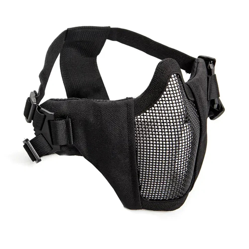 Mesh maske med kindpude - sort
