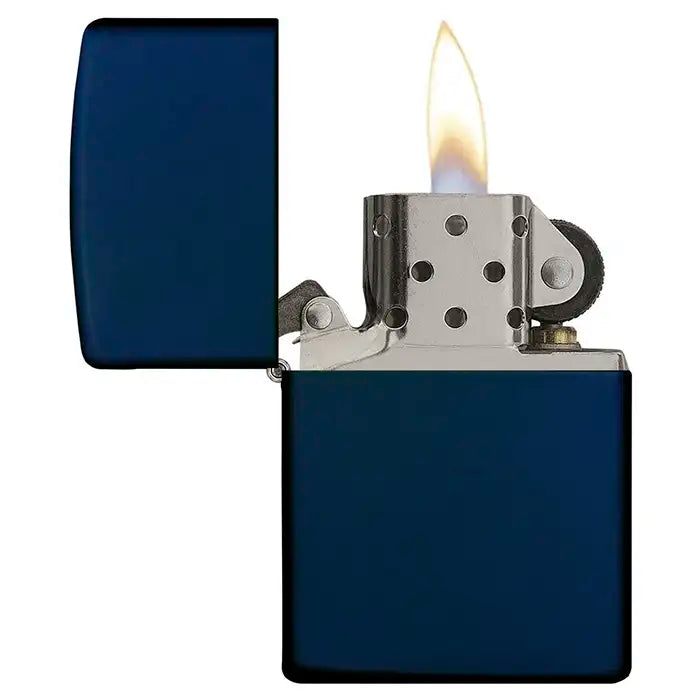 Zippo Lighter - Navy Blue (Navy Blue Matte)