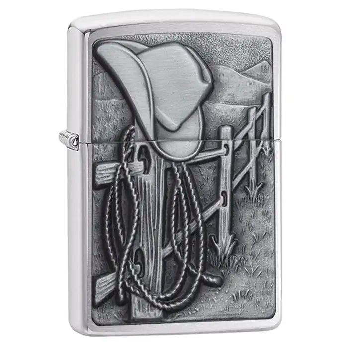 Zippo Lighter - Cowboy 3D Motif