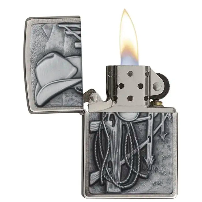 Zippo Lighter - Cowboy 3D Motif