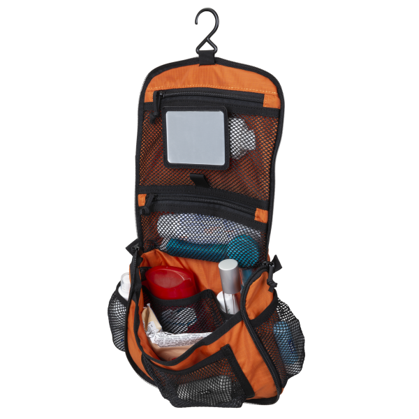 Travel Toiletry Bag - Orange / Black A