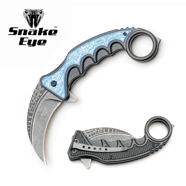 SE - Karambit Foldekniv - Stonewashed Blade