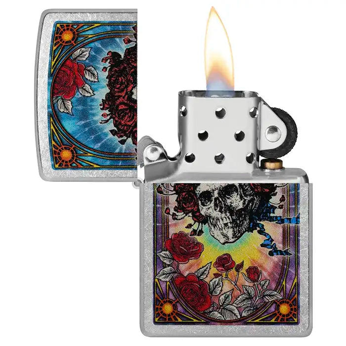 Zippo - Grateful Dead "Skull & Roses" - Street Chrome Lighter