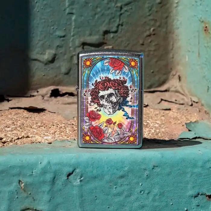 Zippo - Grateful Dead "Skull & Roses" - Street Chrome Lighter