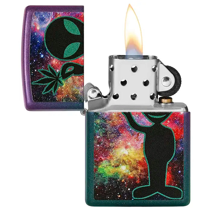 Zippo Lighter - Alien Design Iridescent