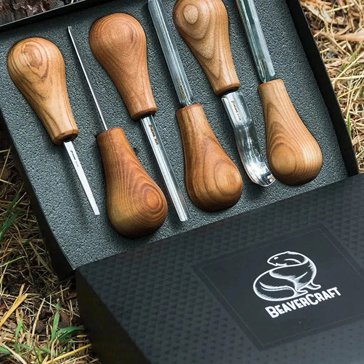 SC05 - Chisel Set for Wood Carving - Set of 6 Knives