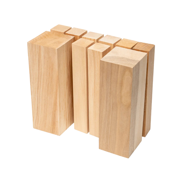 10 blanks - Wooden blocks for wood carving Pear wood