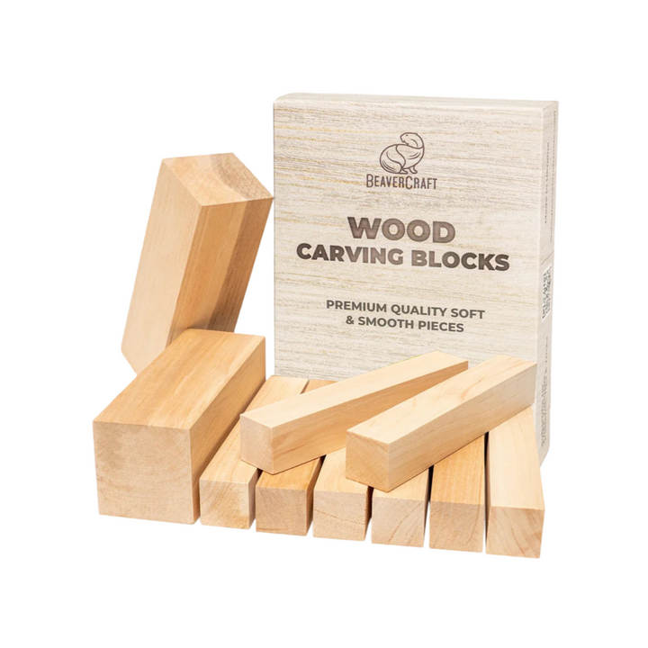 10 blanks - Wooden blocks for wood carving Pear wood