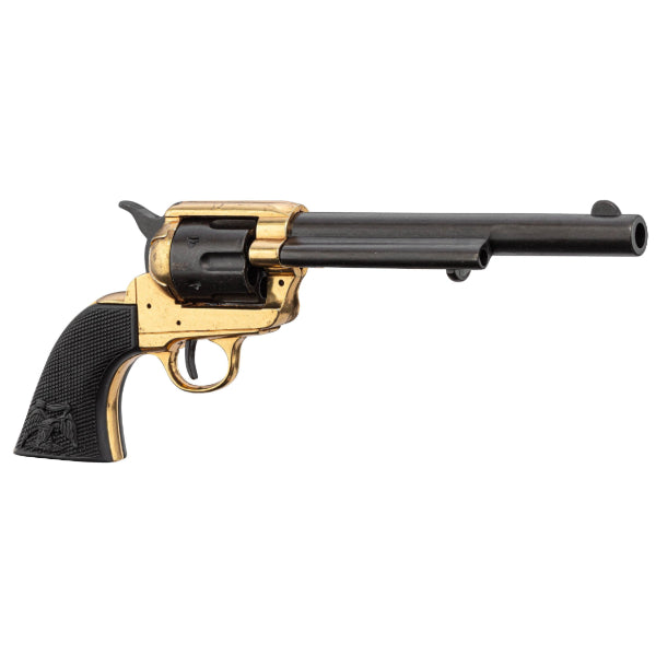 Replica of 1873 Peacemaker 7.5 Revolver - Black/Gold