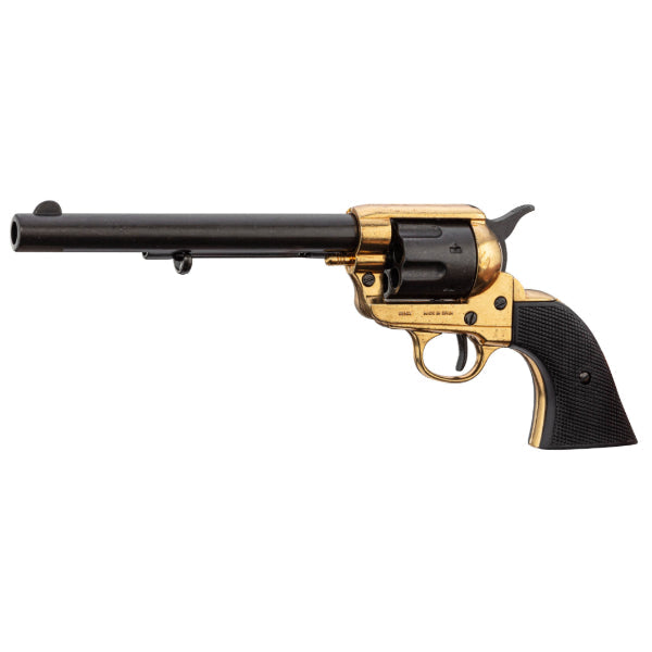 Replica of 1873 Peacemaker 7.5 Revolver - Black/Gold