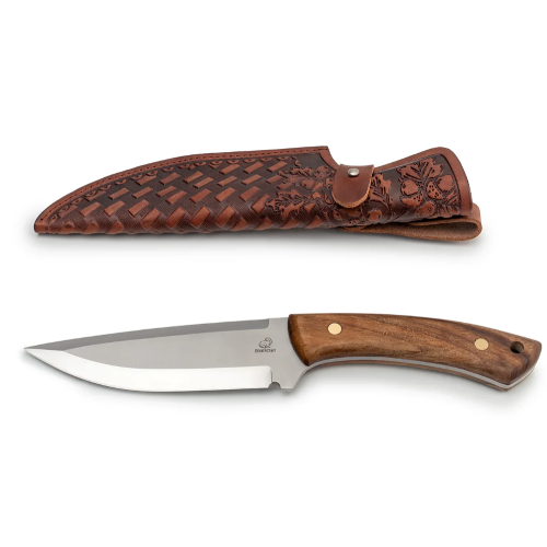 HGK1_Art – Hunting knife with Decorated Leather Sheath