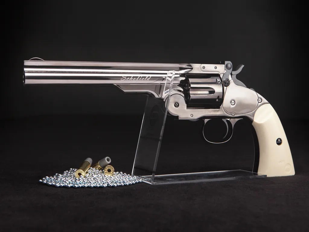 Schofield No. 3 <tc>Revolver</tc> - Full Metal - 4.5mm BB - Ivory Nickel