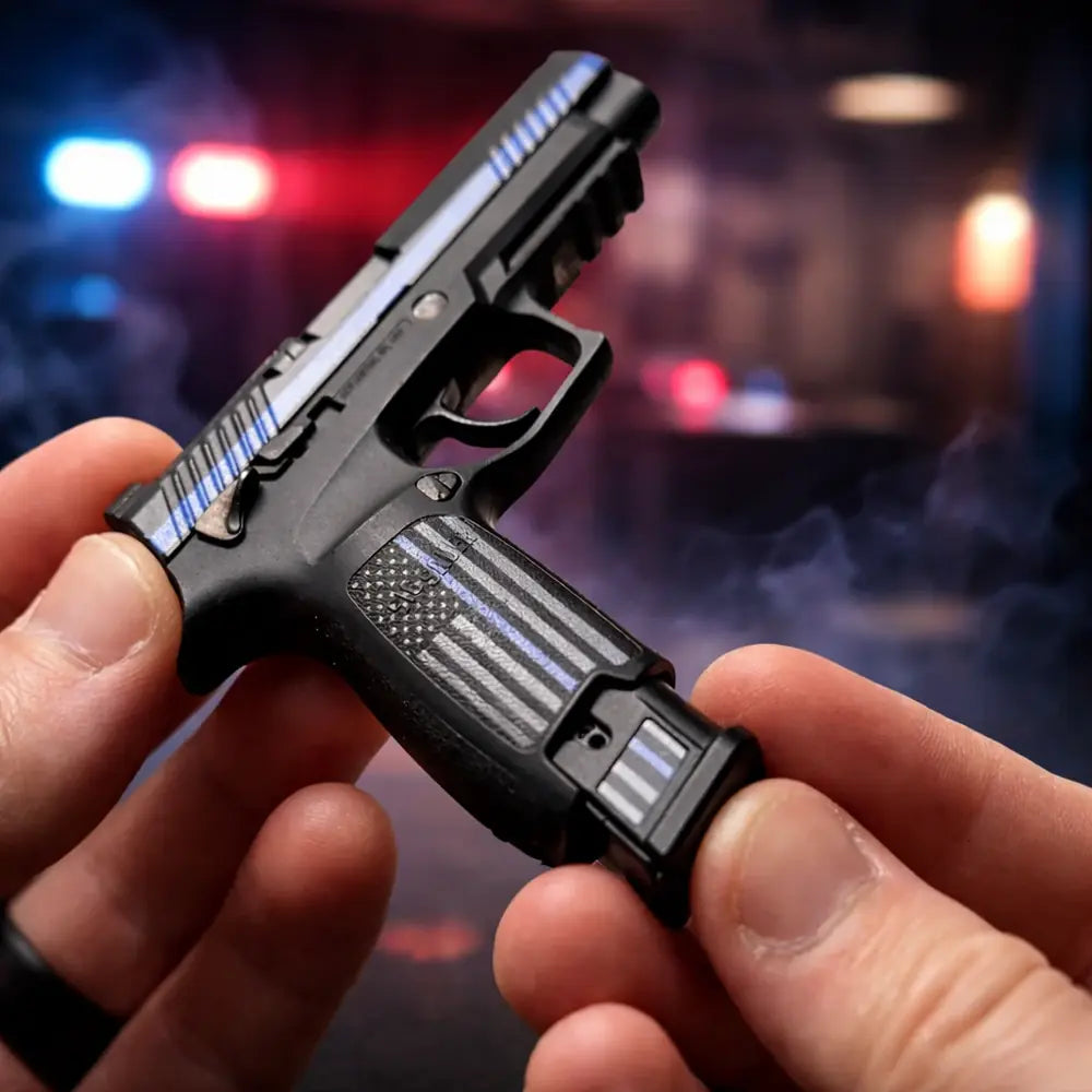 Goatguns - Mini Sig Sauer M17 Pistol - Thin Blue Line - Replika Modell