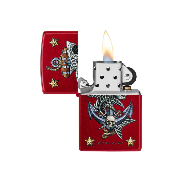 Zippo - Rietveld® Anchor Motif - Candy Red Lighter