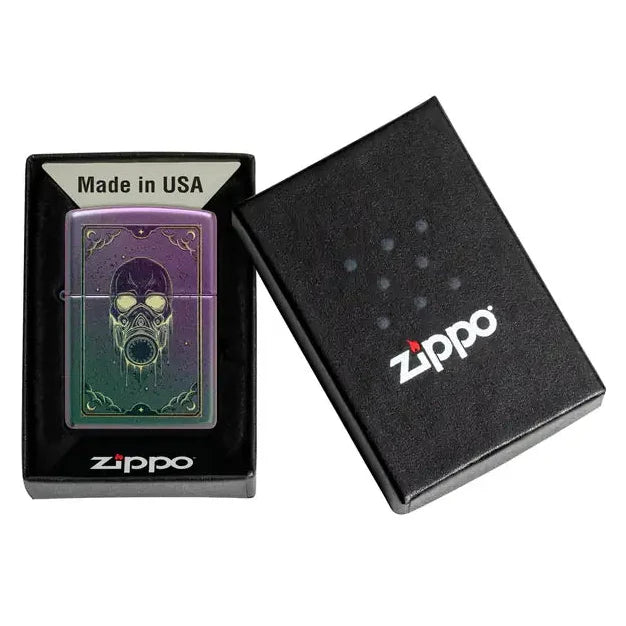 Zippo - Gas Mask Motif - Iridescent Lighter