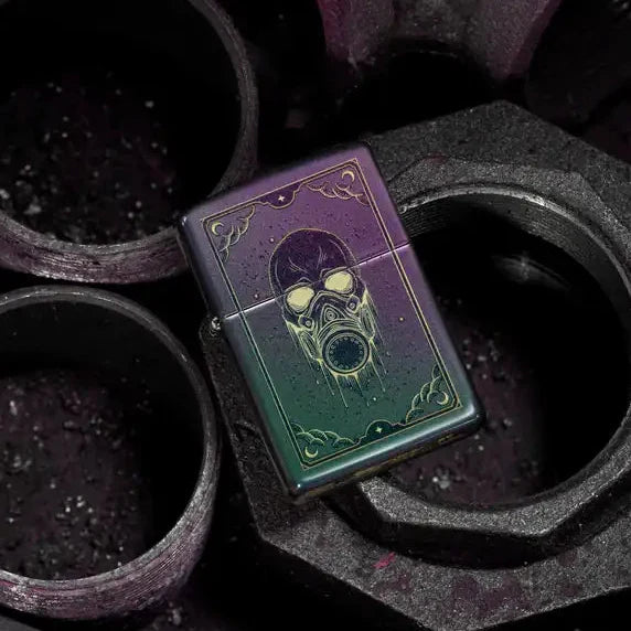 Zippo - Gas Mask Motif - Iridescent Lighter