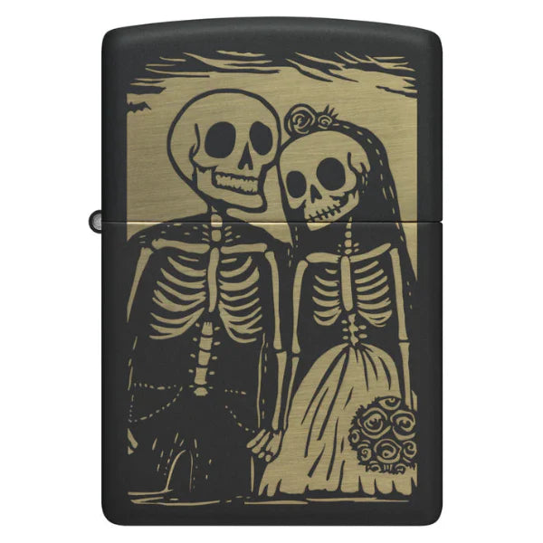 Zippo Skeleton Wedding Design Lighter
