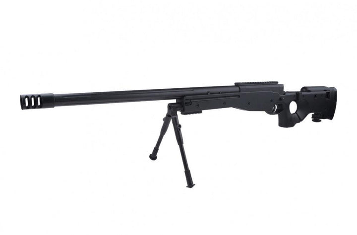 AGM - L96 AWP Fjærdrevet Softgun Sniper med Bipod - Svart - gameon.eu