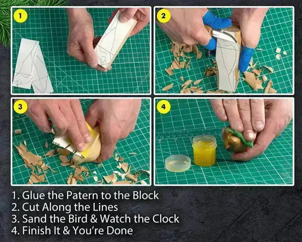 Fugl Treskjæresett med alt Inkludert Pakke - Game-On.no