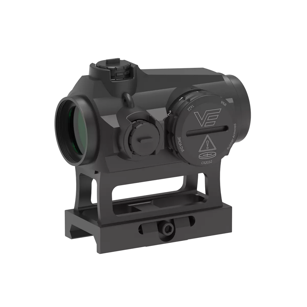 Vector Optics Maverick 1x22 S-MIL - Sort - justeringstårn og lysstyrke
