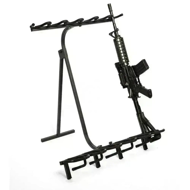 Deluxe våpenstativ i stål – Oppbevaring for opptil 6 rifler - Game-On.no