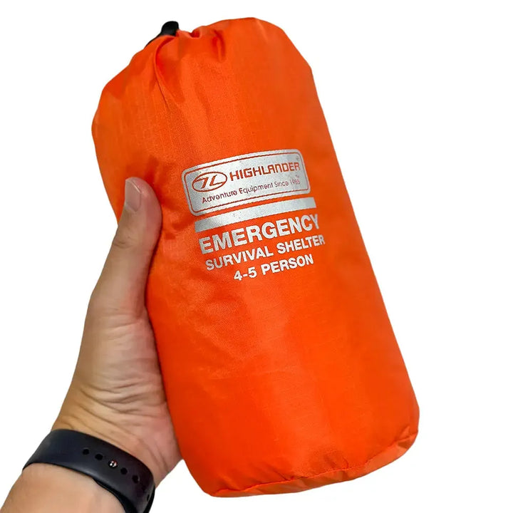 Emergency Survival Shelter / Windbag til 4-5 personer