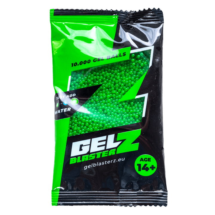 Gel Bolde - Gel Blasterz - Grøn - 10.000 stk