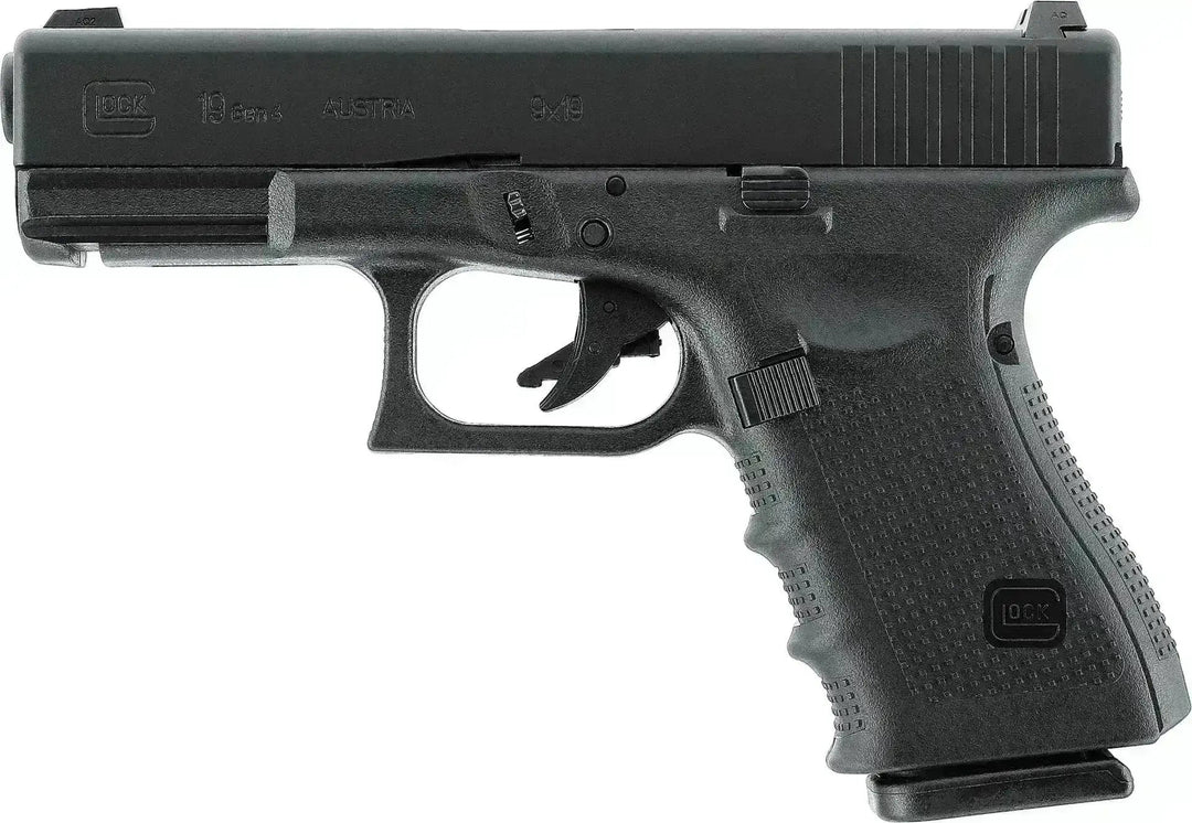 GLOCK 19 Gen4 Gass Softgun med Blowback - Pakkesett - Game-On.no