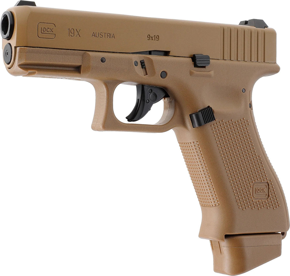 Glock 19X FDE - Gass Softgun med Blowback - Game-On.no