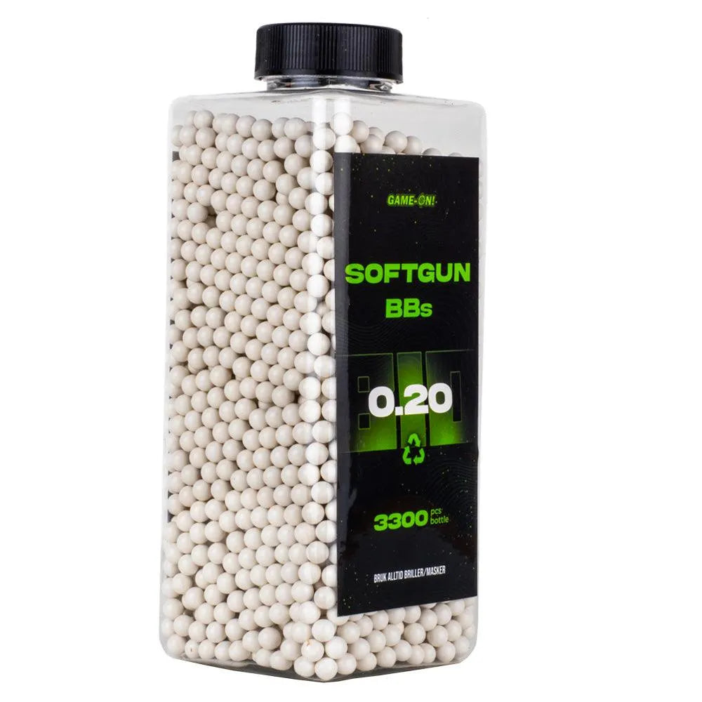 GO! BIO Softgunkuler - 0.20g - Flaske med 3300stk - Game-On.no