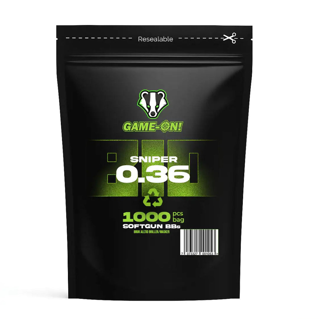 GO! Sniper BIO kuler - 0.36g - 1000stk - Game-On.no