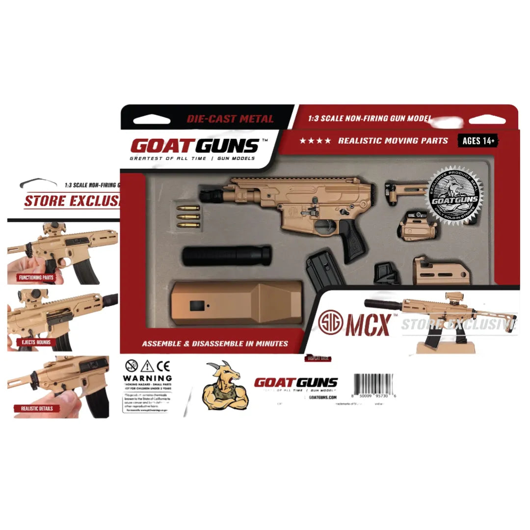 Goatguns - Sig Sauer MCX - Mini Replika - Coyote - Game-On.no