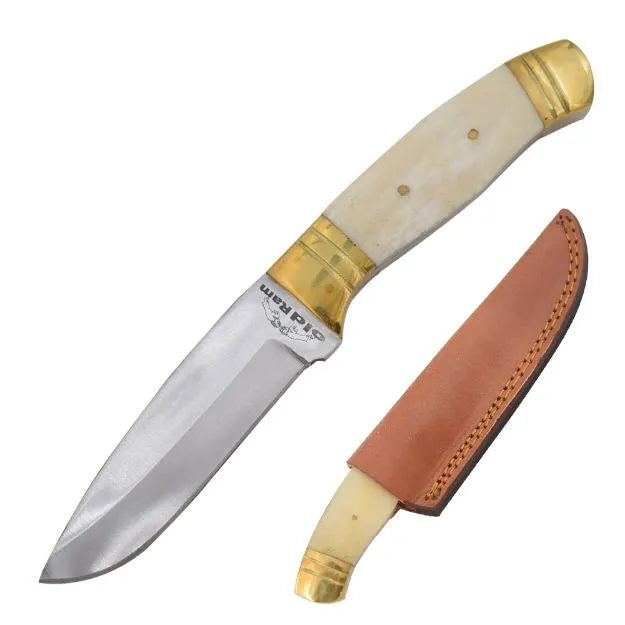 Håndlaget Jaktkniv med håndtak av bein - Game-On.no