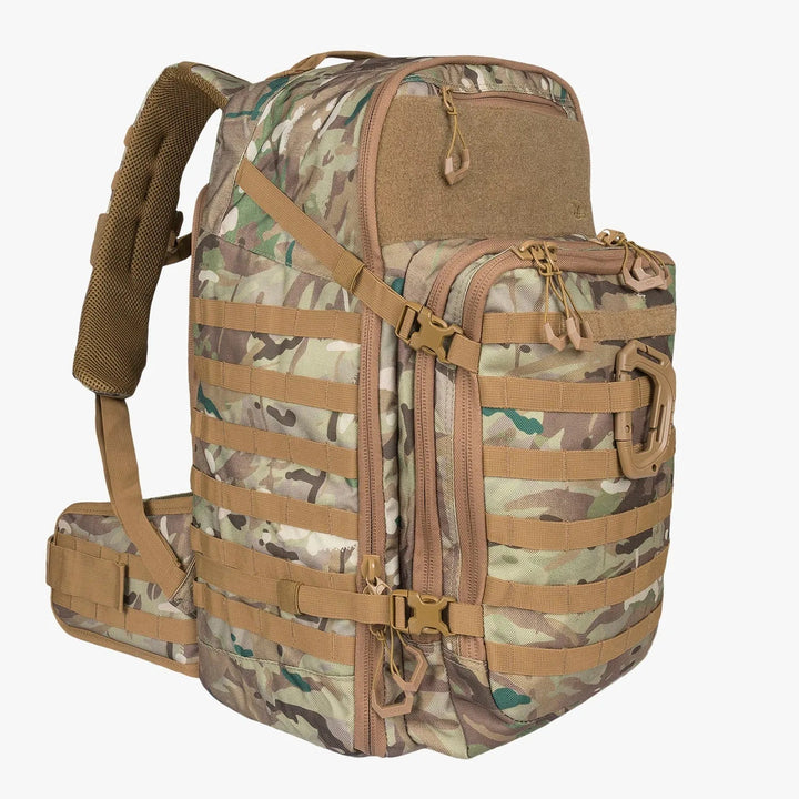 Highlander - Harrier 45L Taktisk Ryggsekk – Clamshell og MOLLE-system - Game-On.no