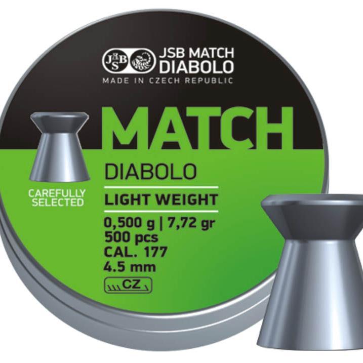 JSB Grønn Match Diabolo til Pistol - 4.5mm - 500stk - gameon.eu