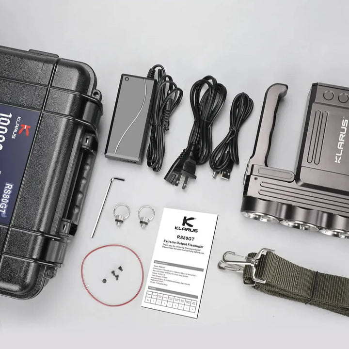 Klarus - RS80GT - Kraftigste Lommelykt med Hele 10,000 Lumen - Game-On.no