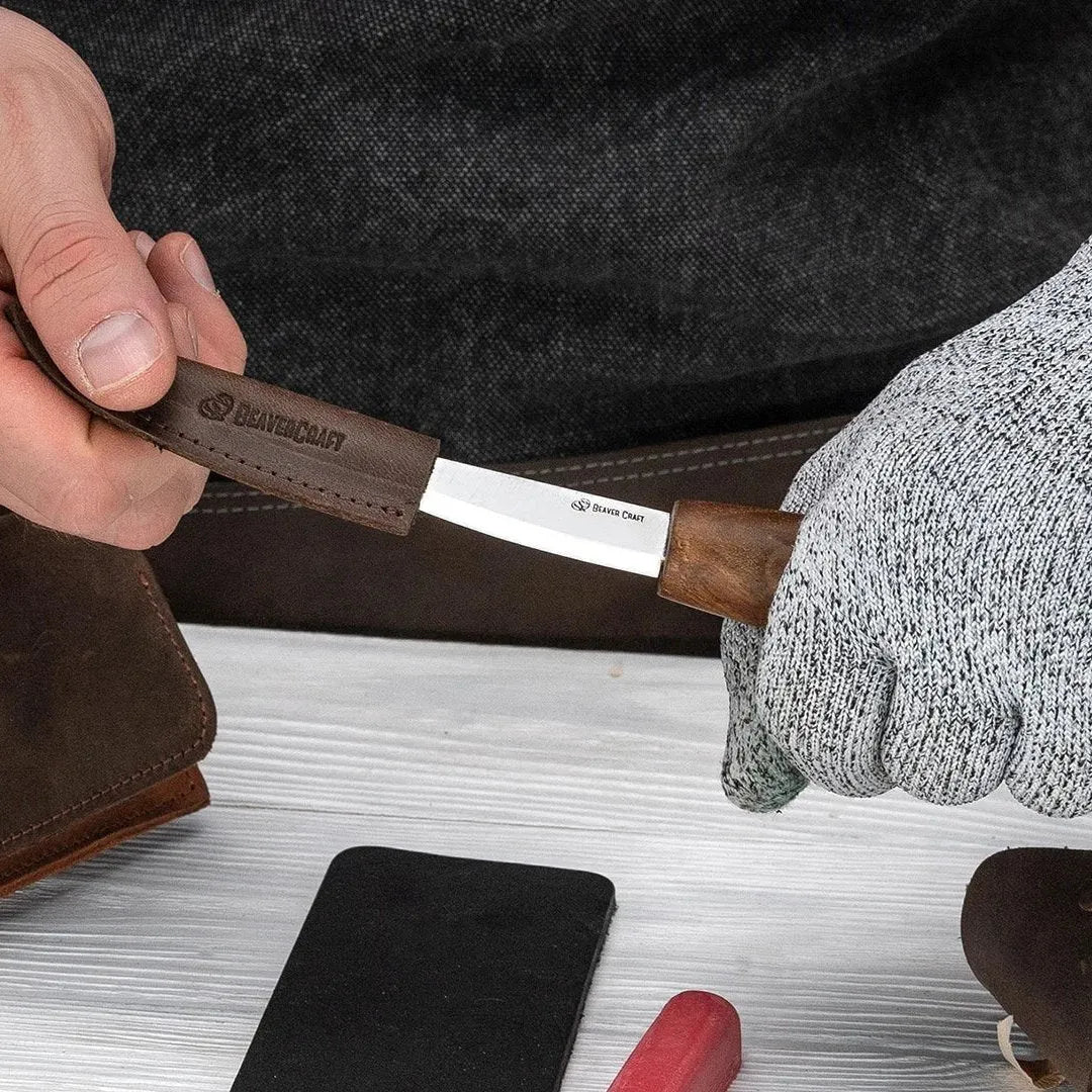 Knivsett med Skinnetui - Skjekniv Spikkekniv - Game-On.no