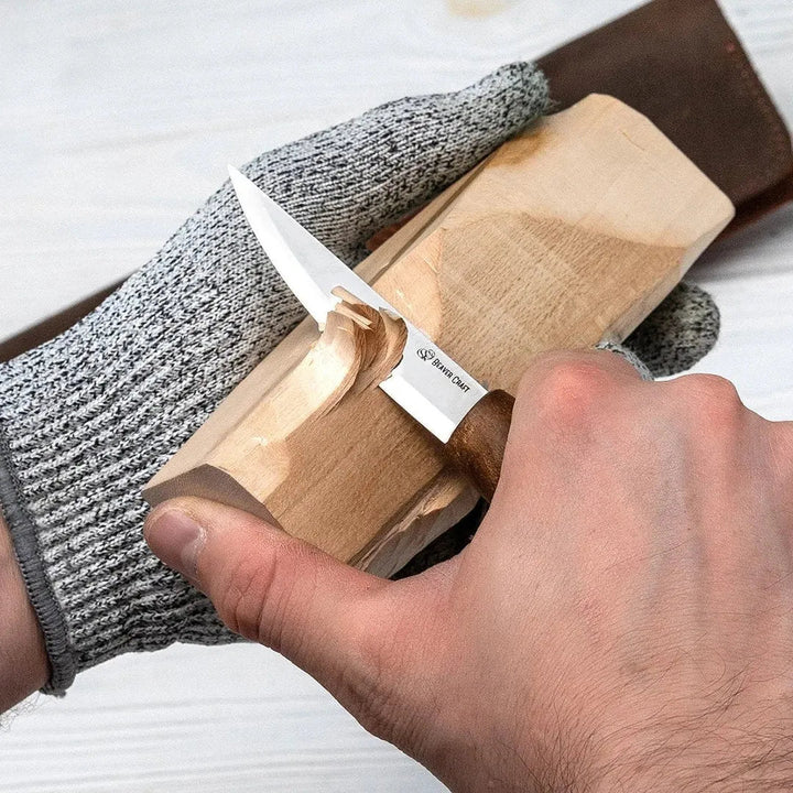 Knivsett med Skinnetui - Skjekniv Spikkekniv - Game-On.no