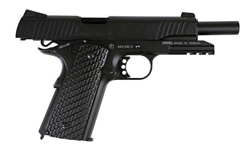 KWC - 1911 TAC CO2 Drevet Softgunpistol med Blowback - Svart - gameon.eu