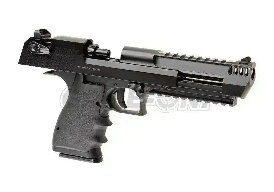 KWC - Deagle .50 L6 Full Auto Softgun Pistol med Blowback - Svar - Game-On.no