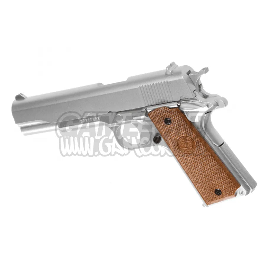 KWC - M1911 Silver Springer Pistol - Game-On.no