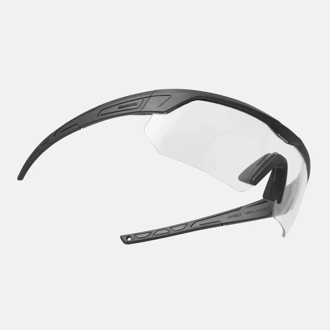LanRay PRO Beskyttelsesbriller - EN166 / ANSI Z87.1+ - Black/Clear - Game-On.no