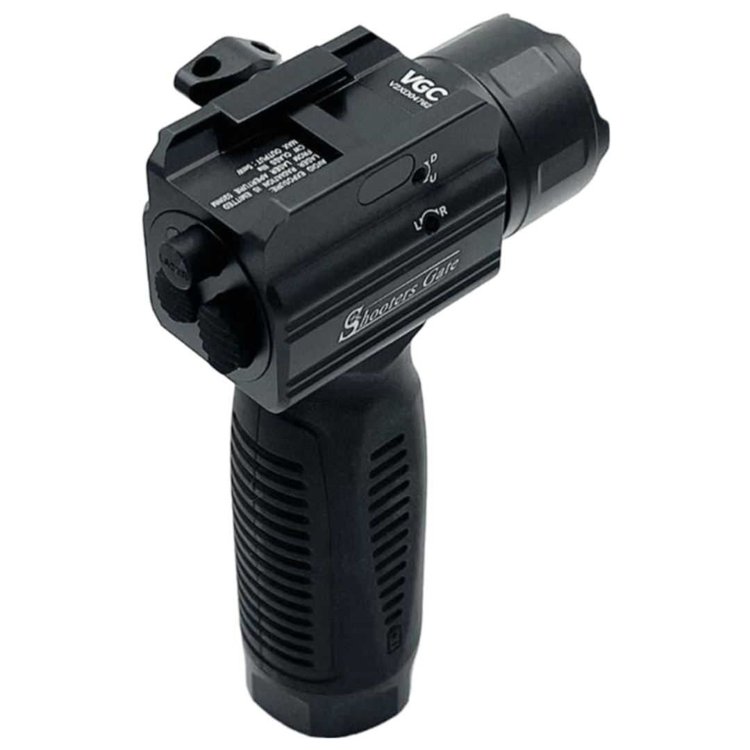 Front Grip med grøn laser og lanterne (2000 lumen) - 21mm <tR54>