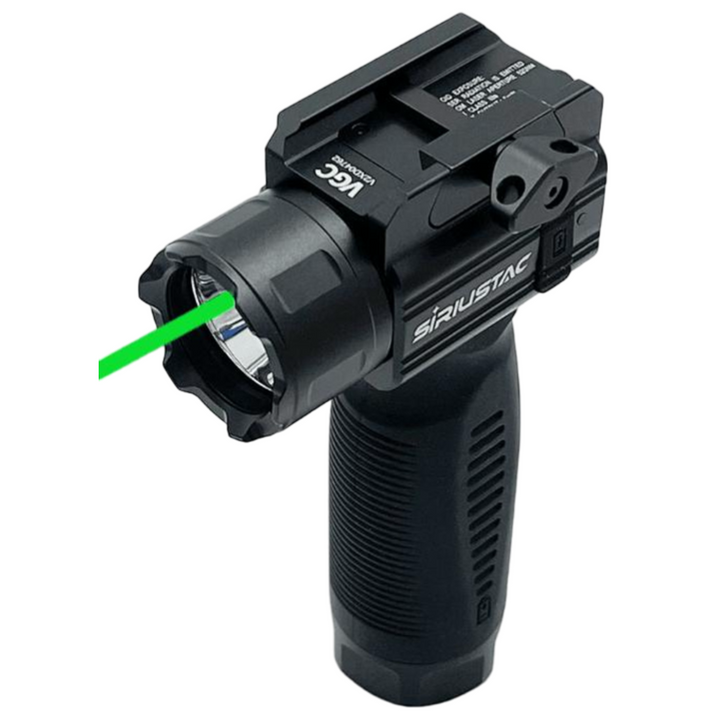 Front Grip med grøn laser og lanterne (2000 lumen) - 21mm <tR54>