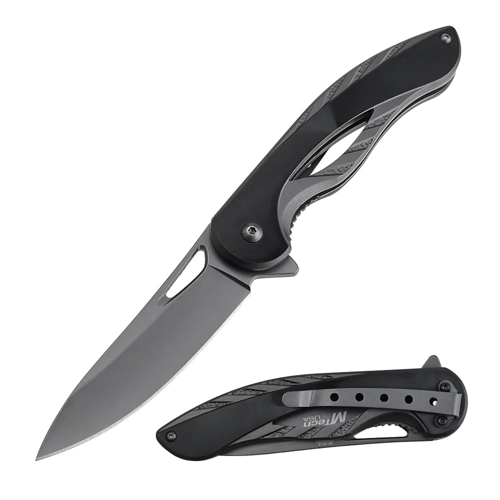 EDC Fine Edge Pivot Foldekniv med bælteclips