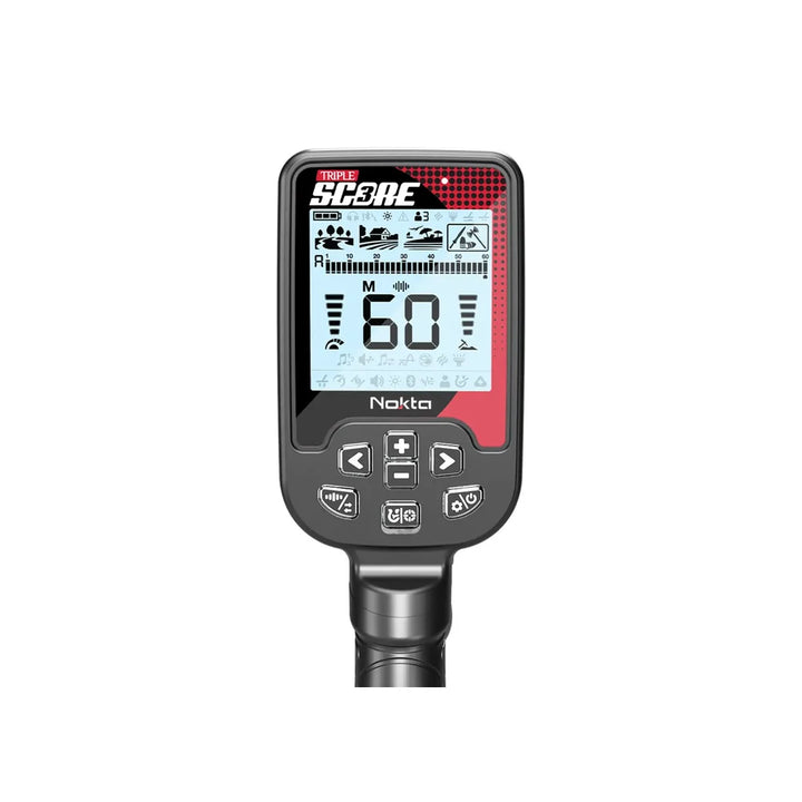 Nokta - Triple Score Pro Metal detector - Multi-frequency, IP86, 2 Search heads and Bluetooth