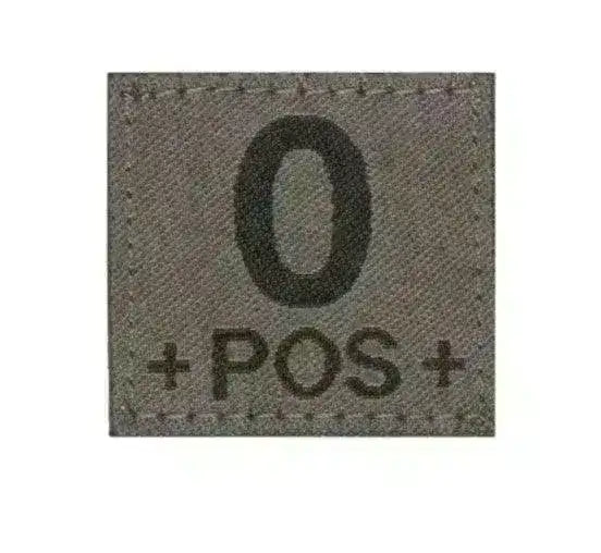 Patch - Blodtype 0+ Borrelås - Type 0 Positiv - Game-On.no